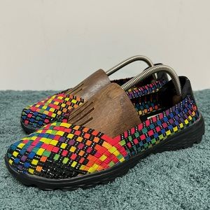 Skechers EZ Flex 2 Yes Delphi Stretch Weave Rainbow Slip On